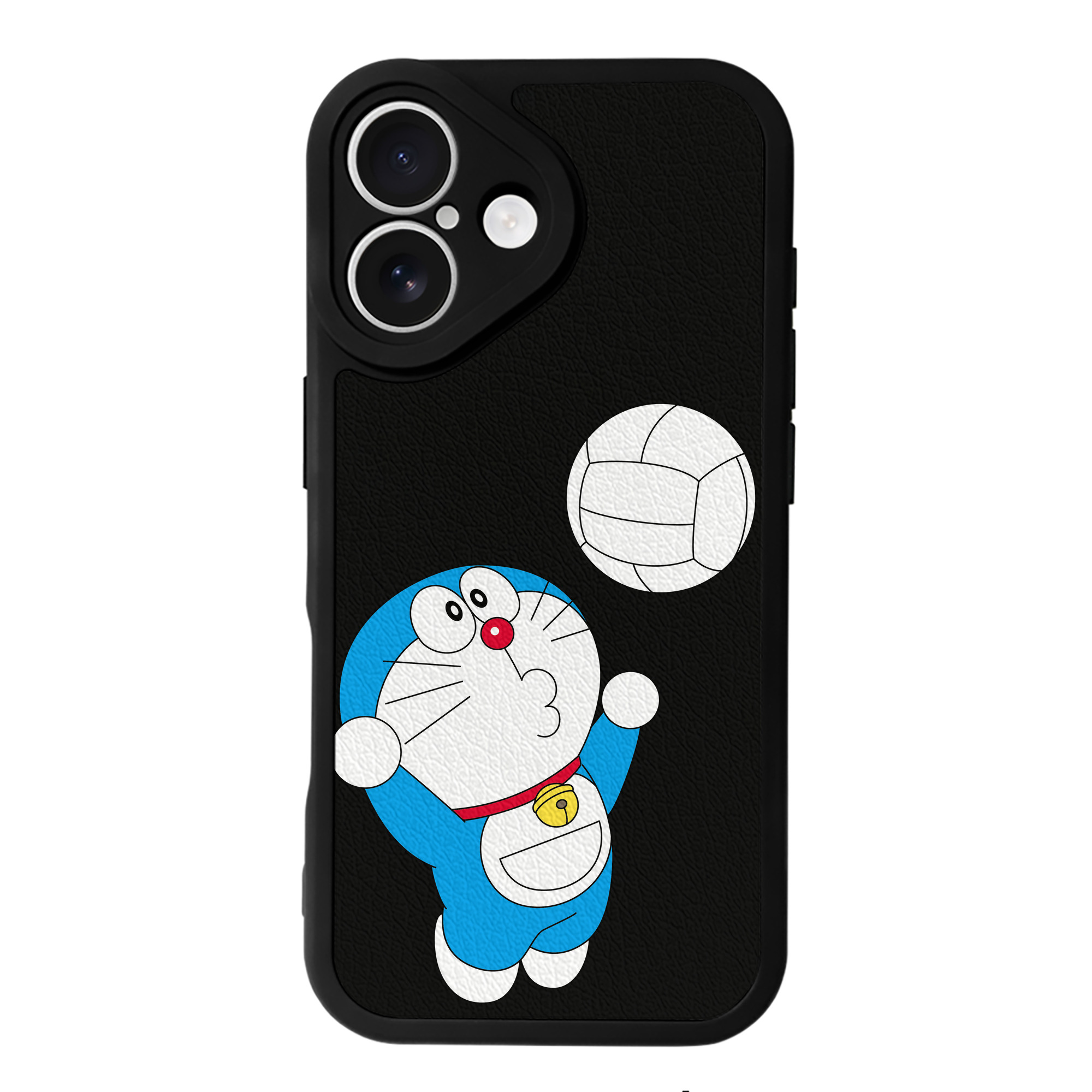 （画像用） ドラえもん Doraemon 【iPhone 16シリーズ対応】シリコンスマホケース（レザー調） 材質：シリコン
